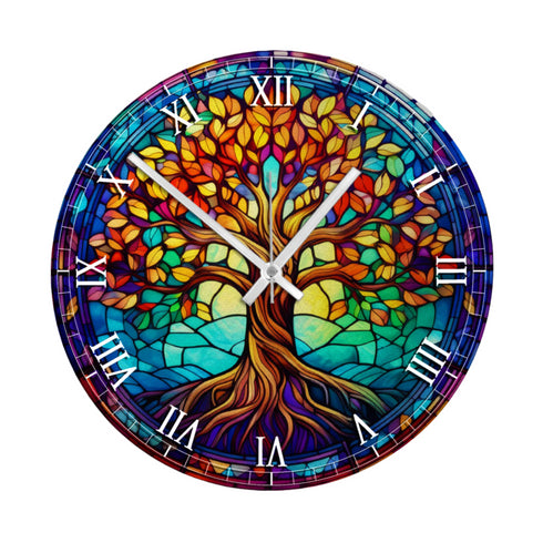 Tree of Life Suncatcher Effect Clock